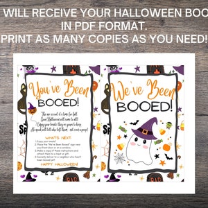 You've Been Booed Kit, Fun Halloween Activity, We've Been Booed, Neighborhood Boo, Halloween Tradition, Cute Booed Bundle, Booed Sign image 3