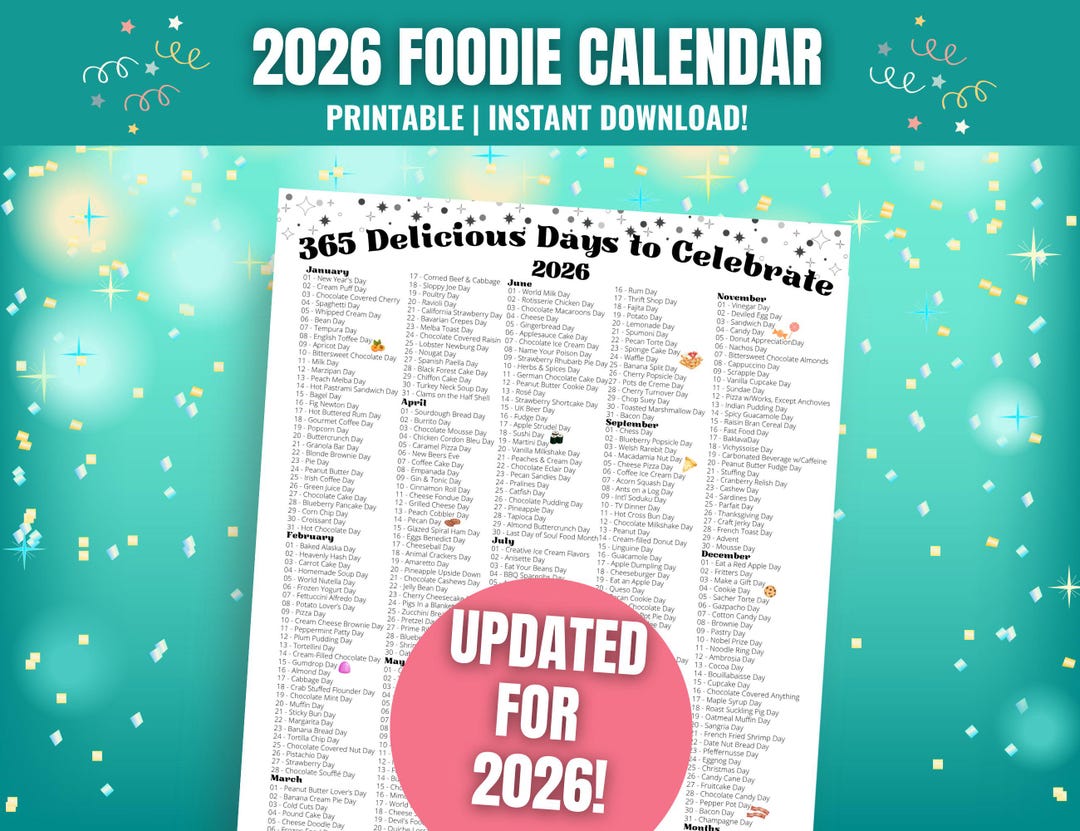 2026-national-food-days-calendar-social-media-planner-printable-etsy