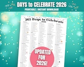 2026 National Fun Days Calendar: Social Media Ideas (Printable)