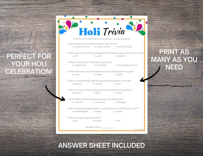 holi questions