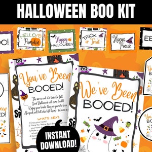 You've Been Booed Kit, Fun Halloween Activity, We've Been Booed, Neighborhood Boo, Halloween Tradition, Cute Booed Bundle, Booed Sign image 1