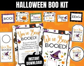 You've Been Booed Kit, Fun Halloween Activity, We've Been Booed, Neighborhood Boo, Halloween Tradition, Cute Booed Bundle, Booed Sign