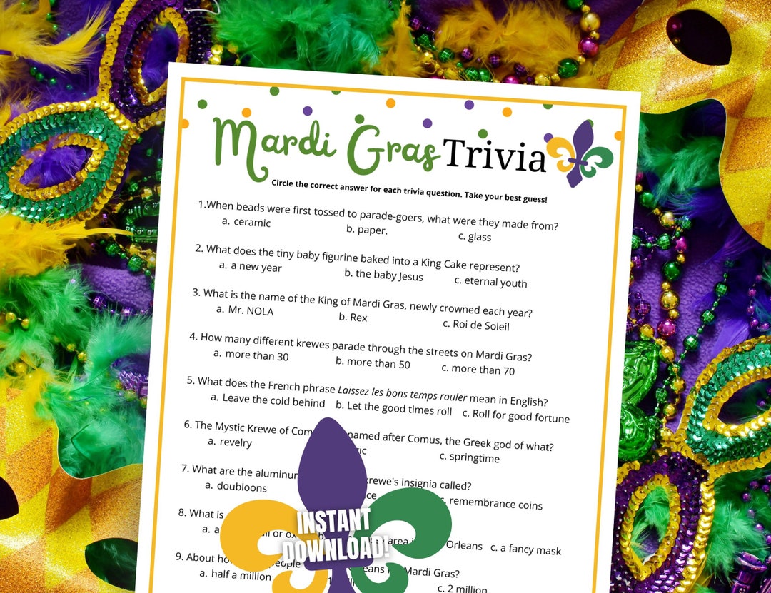 mardi gras trivia quiz