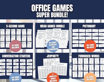 Office Games SUPER Bundle: Printable Team-Building Games and Icebreakers (Digital Download)