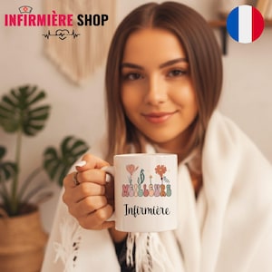 Mug infirmière Cadeau meilleure infirmière boho style Tasse meilleure infirmière personnalisée