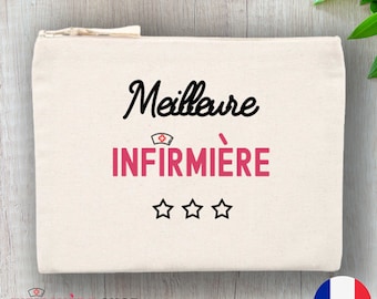 Pochette meilleure infirmière Trousse infirmière personnalisée Cadeau infirmière meilleure infirmière