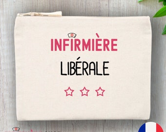 Pochette infirmière libérale Trousse infirmière personnalisée Cadeau infirmière libérale libérale