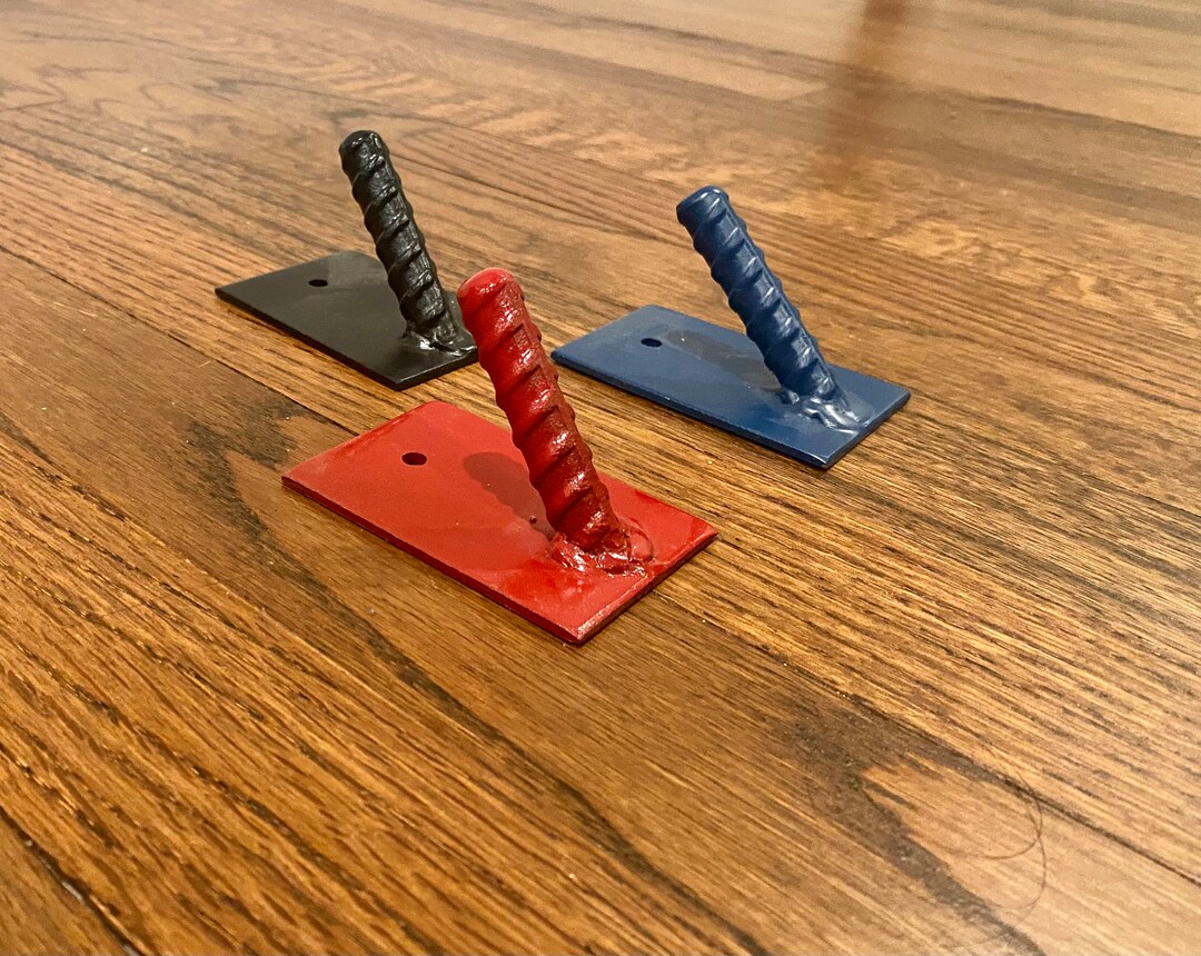 Rebar Steel Coat Rack Wall Mounted Wall Hanger Heavy Duty Etsy