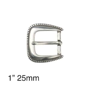 Boucle décorative pour le talon avec bord en corde de 25 mm (1 po.). Ceintures, sacs et plus encore. Boucles de style occidental et baroque pour la maroquinerie.