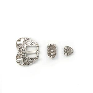 3/4” (19mm) Cupid Decorative Buckle set. Belts, bags and more. Western and baroque style Buckles for leather craft.