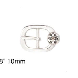 3/8” (10mm) Celtic Hat/Bracelet Antique Silver buckle.