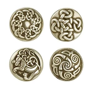 Celtic Concho Assortment Hardware Collection. Screw Back Conchos for Leather work, belts, horse tack and decoration.