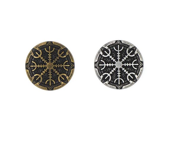Viking Shield Concho Assortment Hardware Collection. Screw Back Conchos for Leather work, belts, reenactment, cosplay and decoration.