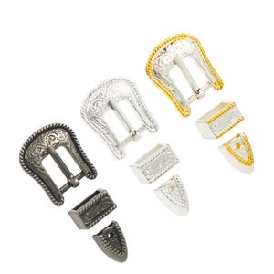 3/8” (10mm) Stratford Hat buckles. Assorted colours, 3 piece designs.