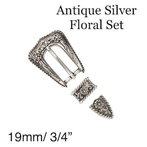 3/4” (19mm) Buckle sets for Bridles, Belts, bags and more. Western and baroque style Buckles for leather craft.