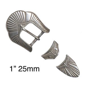 Jeu de boucles décoratives Nova de 25 mm (1 po.). Ceintures, sacs et plus encore. Boucles de style occidental et baroque pour la maroquinerie.