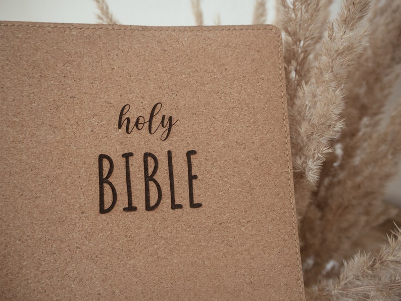 Bibelumschlag Leder, Buchumschlag, nach Maß, personalisiert Bild 6