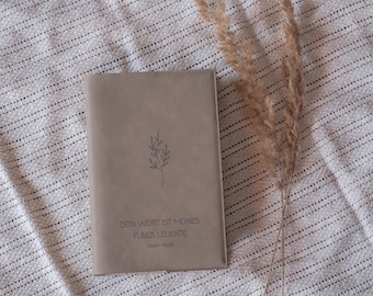 Bibelumschlag beige nach Maß, personalisierbar