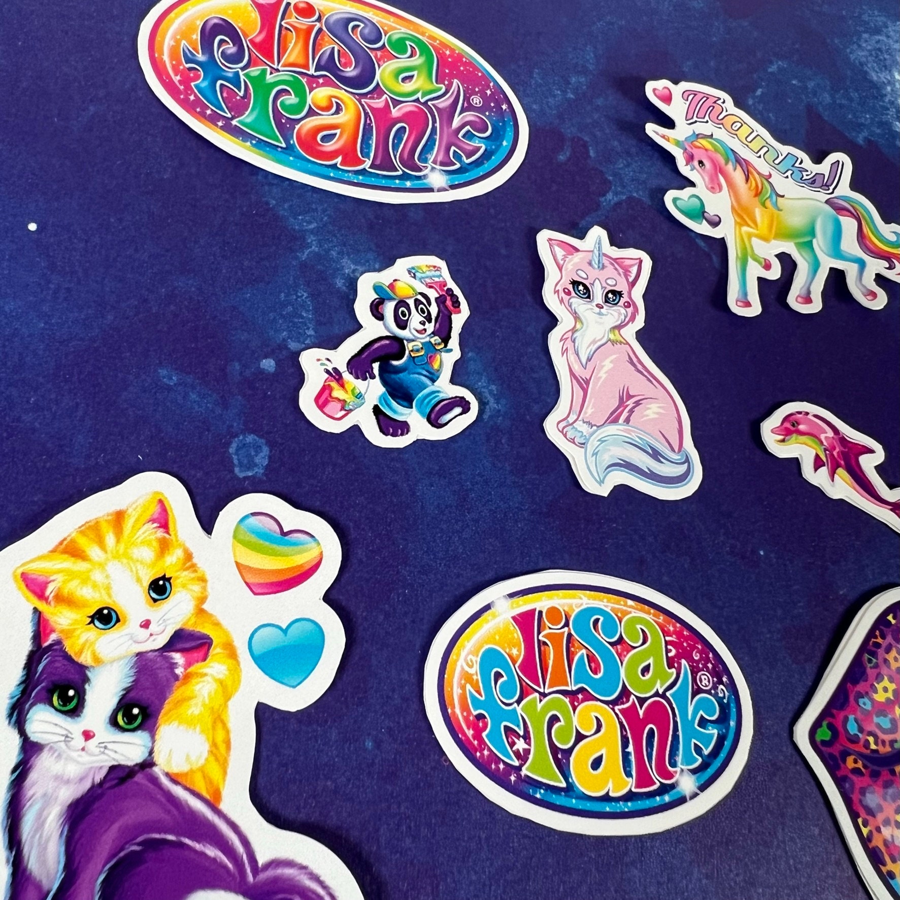 Inspired Lisa Frank Sticker Pack Cute & Adorable Inspired Etsy