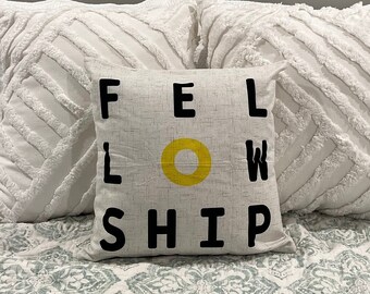 Fellowship Ring / Lord of the Rings/ Pillow Cover / Nerd Pillows / Machine Washable