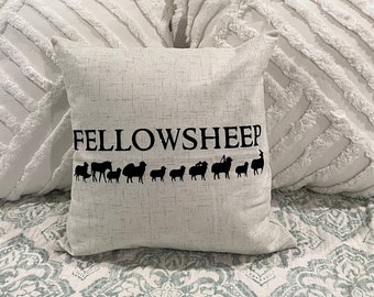 Fellowsheep / Fellowship / Lord of the Rings/ Pillow Cover / Nerd Pillows / Machine Washable