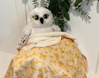 Harry potter flying keys hogwarts baby blanket lovey