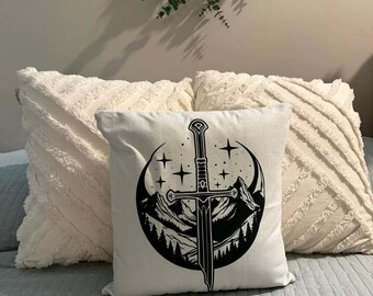 The Broken Blade / Lord of the Rings/ Pillow Cover / Nerd Pillows / Machine Washable