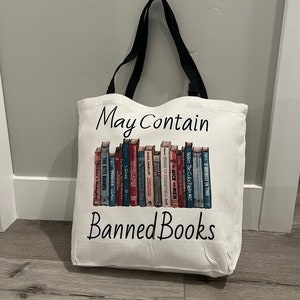 tote bag | Banned books | Book Nerd | Reusable | 18.5/15/5