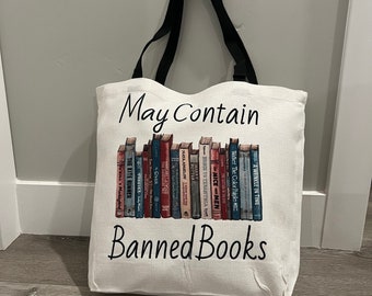 tote bag | Banned books | Book Nerd | Reusable | 18.5/15/5