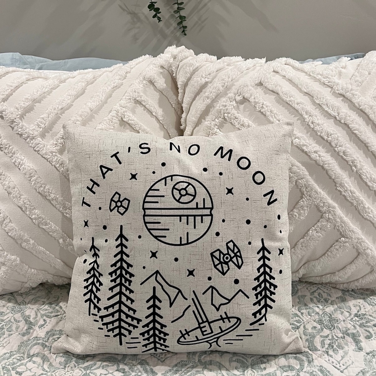 Thats No Moon / Space Wars / Pillow Cover / Nerd Pillows / Machine Washable - Etsy