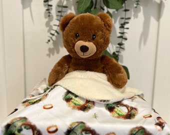 Lord of the Rings Hobbit Hole baby blanket lovey