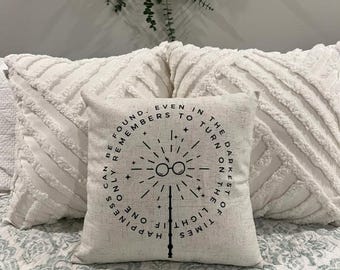 Happiness / Wizard / Pillow Cover / Nerd Pillows / Machine Washable