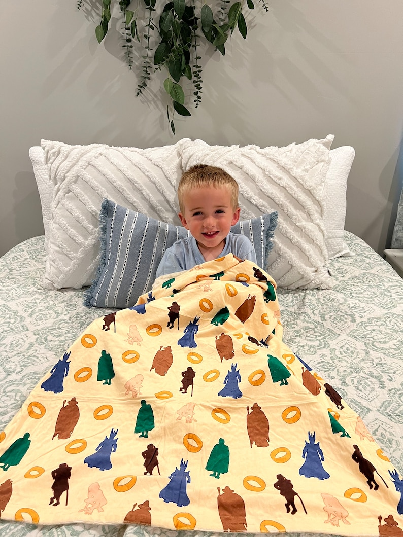 Lord of the Rings / Silhouettes / Baby Blanket / Lovey / Minky