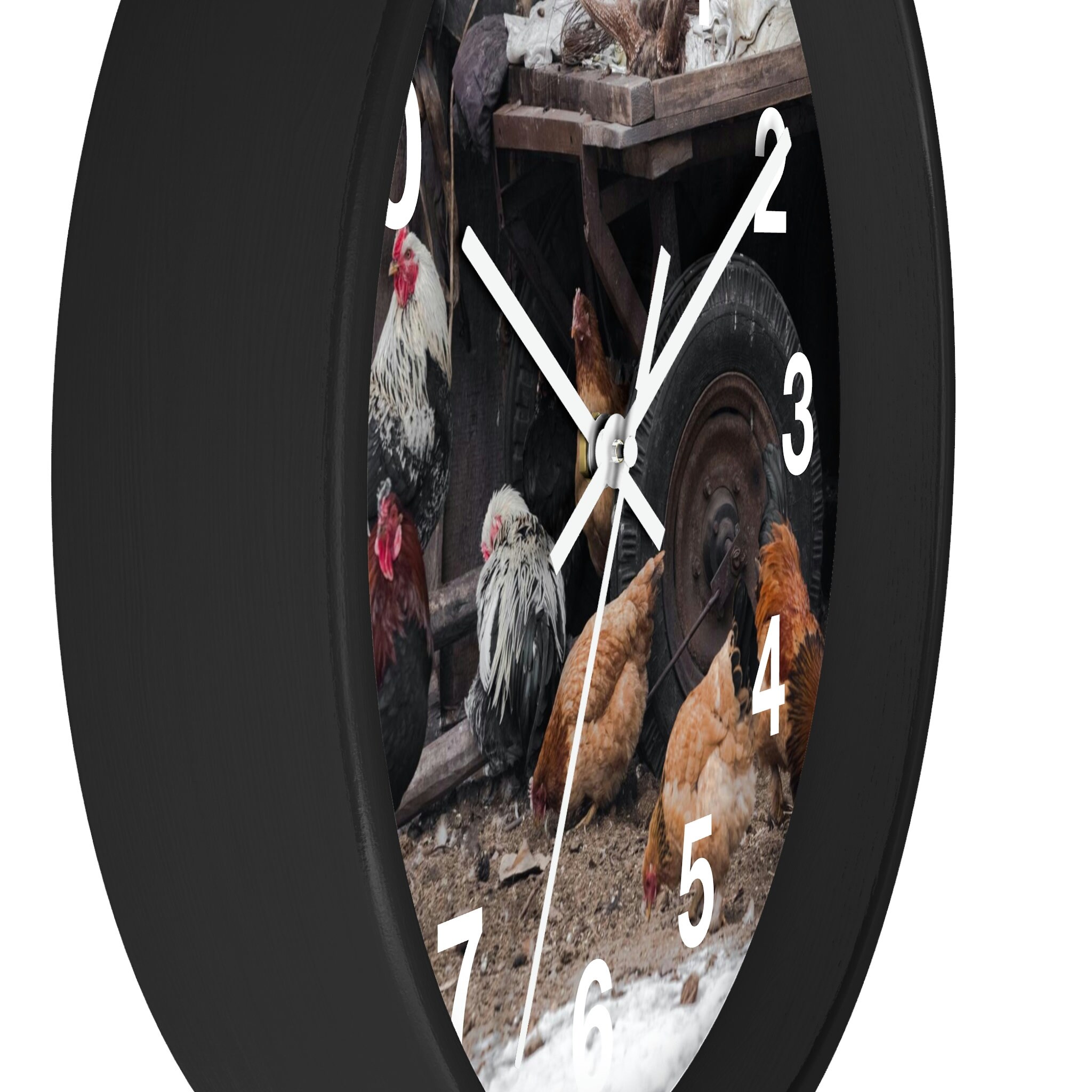 Rooster Wall Clock Farm Animal Clock Wildlife Home Decor Etsy