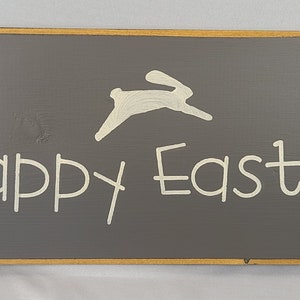 Happy Easter Wooden Sign