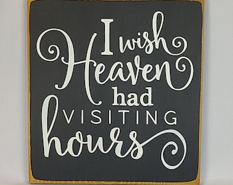 Visiting Hours Sign - Etsy