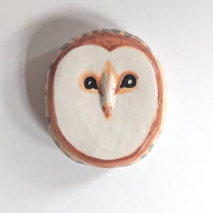 Barn Owl Ceramic Wall Sculpture