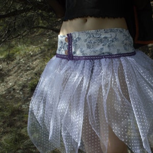 Fairy Tulle Tutu Skirt: Boho Festival Costume (S-M)
