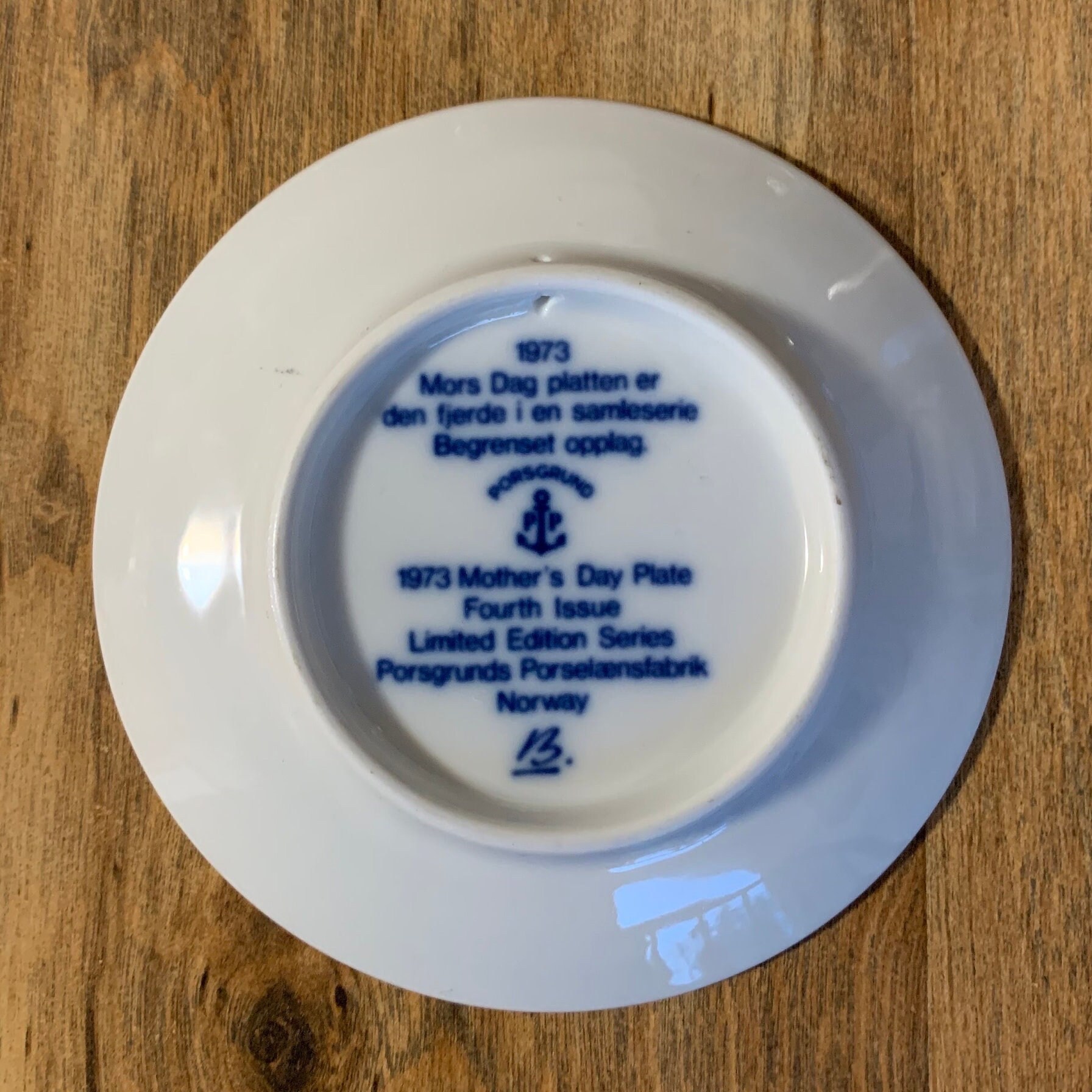   Mors Dag 1973 プレート5枚セット 1973 Mors Dag Blue Vintage Collectible Plate - Etsy