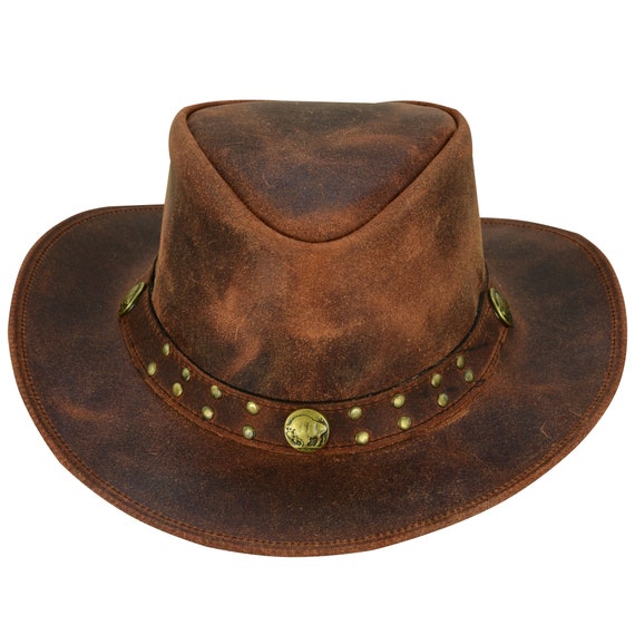 Lesa Collection Arizona Leather Hats for Men & Wom