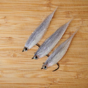 DELAYED 3 Pack of Custom Baitfish Saltwater Fly Fishing Flies in