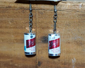 Schlitz Beer Earrings