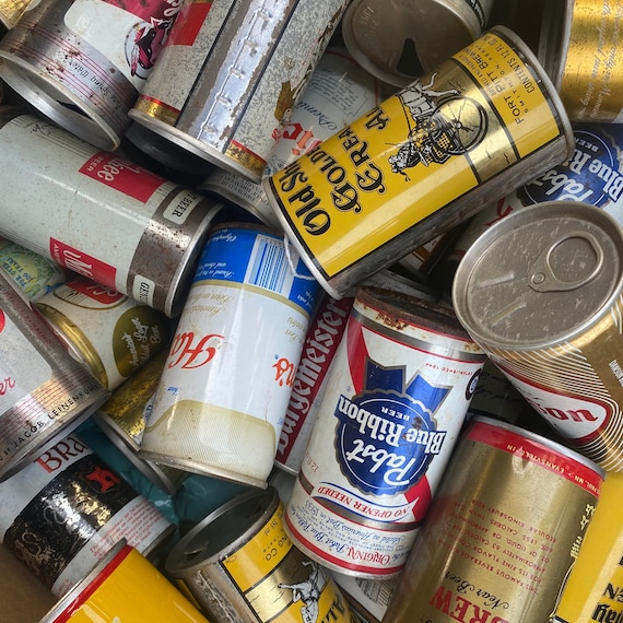 50 Vintage Beer Cans Etsy