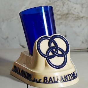 Vintage Ballantine Bier Bar Caddy 1950er Jahre