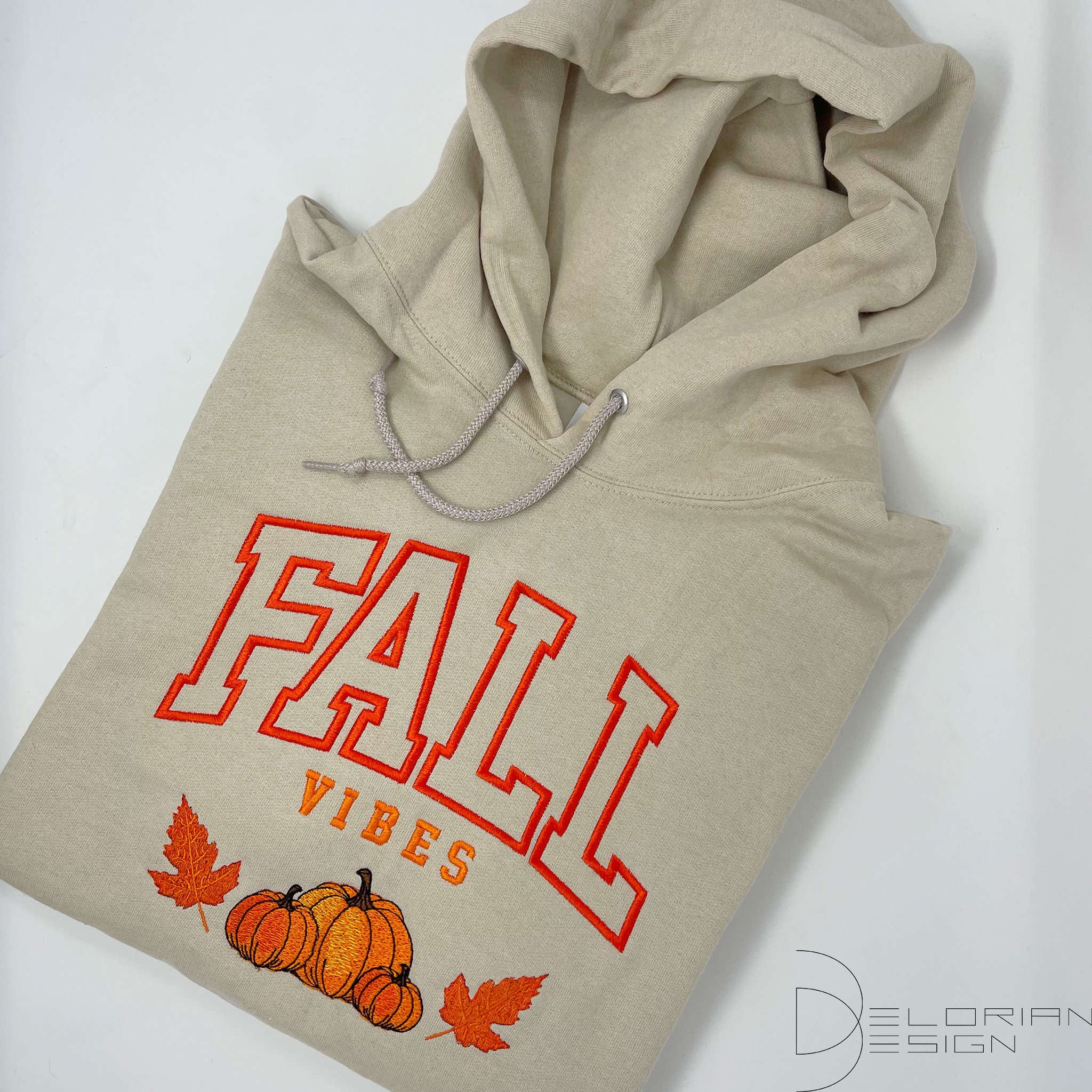 Discover Fall Vibes Hoodie | Embroidered Hoodie Embroidered Hoodie