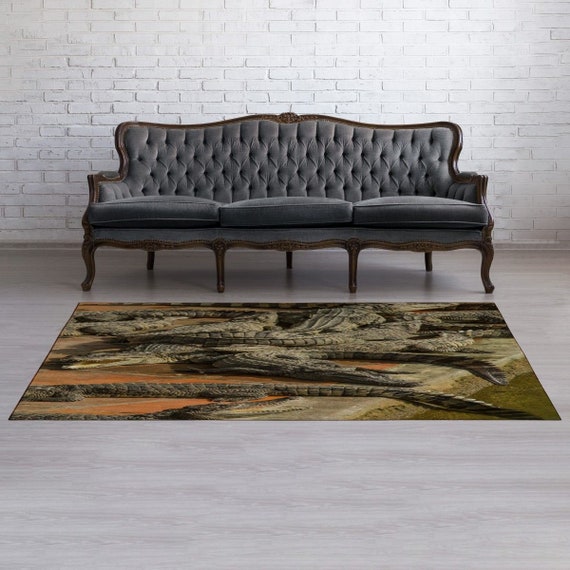 Alligator/crocodile Rugs Crocodiles Area Rugs Reptiles Etsy