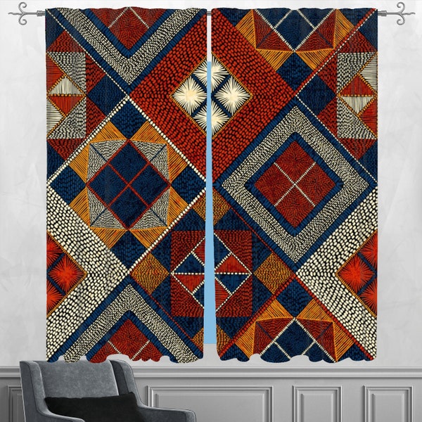 African Curtains Etsy