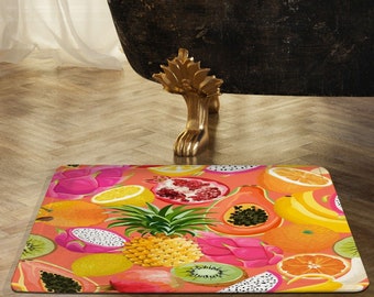 Tropical Fruits Rugs - Etsy