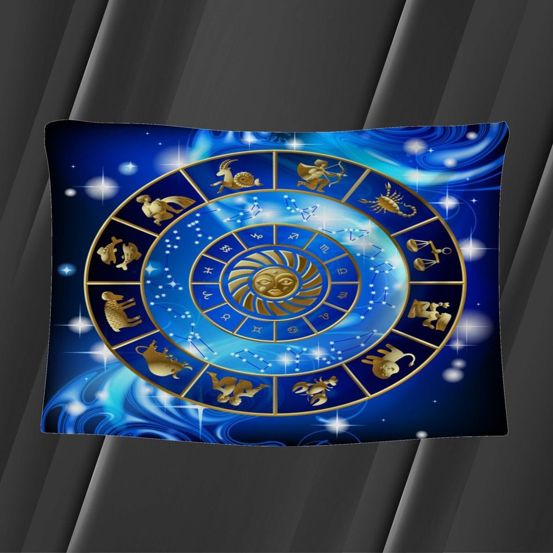 Zodiac Fabrics Astrology Fabric by the Yard Horoscope Linen - Etsy