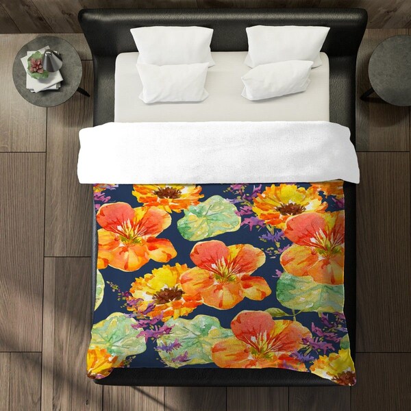 Hibiscus King Duvet Cover Etsy